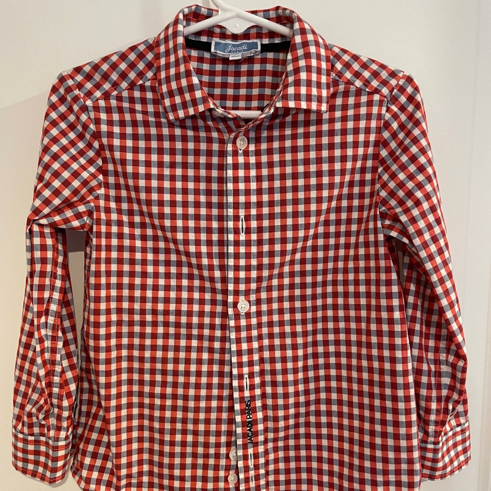 Jacadi toddler boys button down shirt